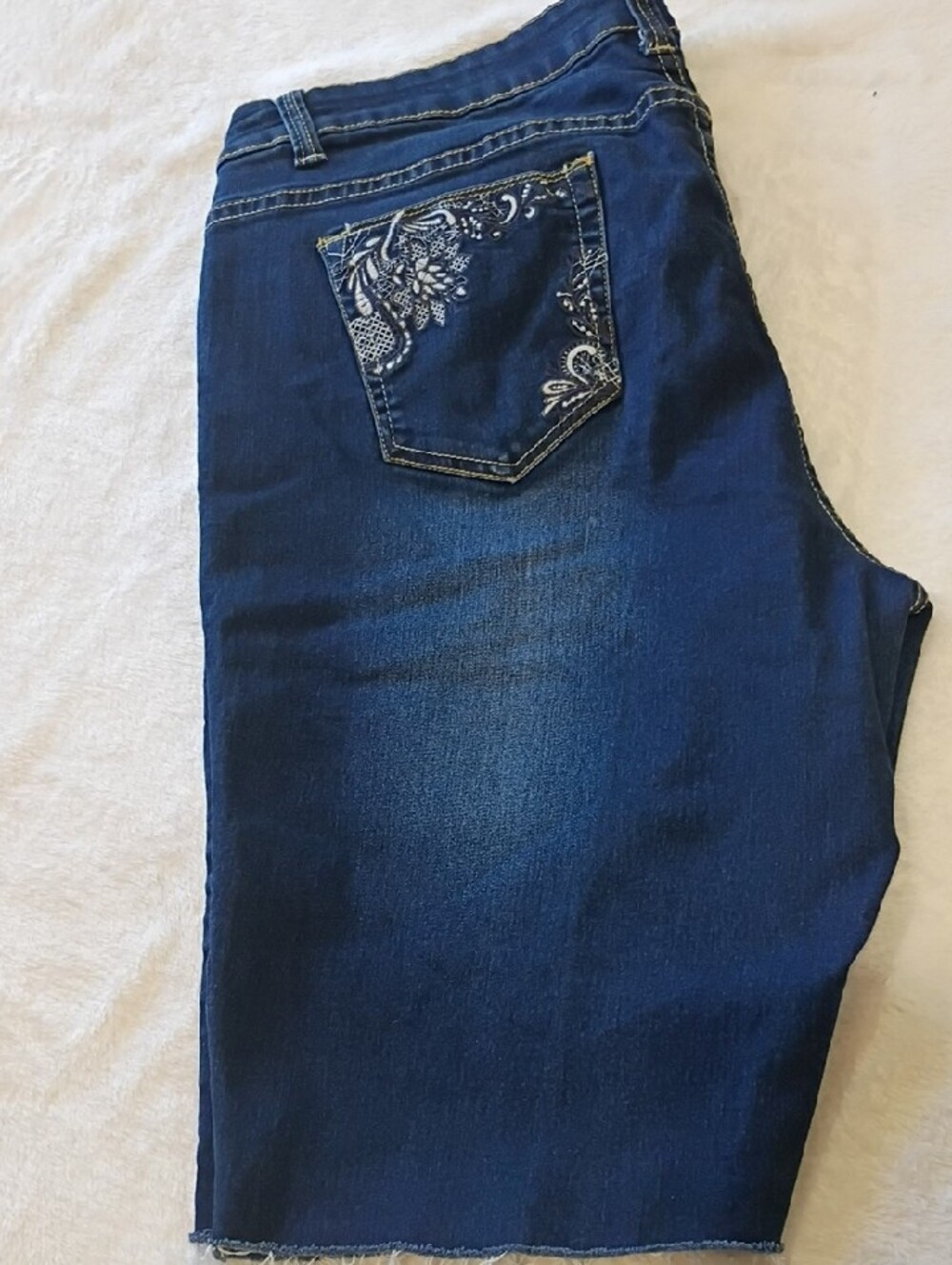 Jean's Denim Dark Blue Shorts